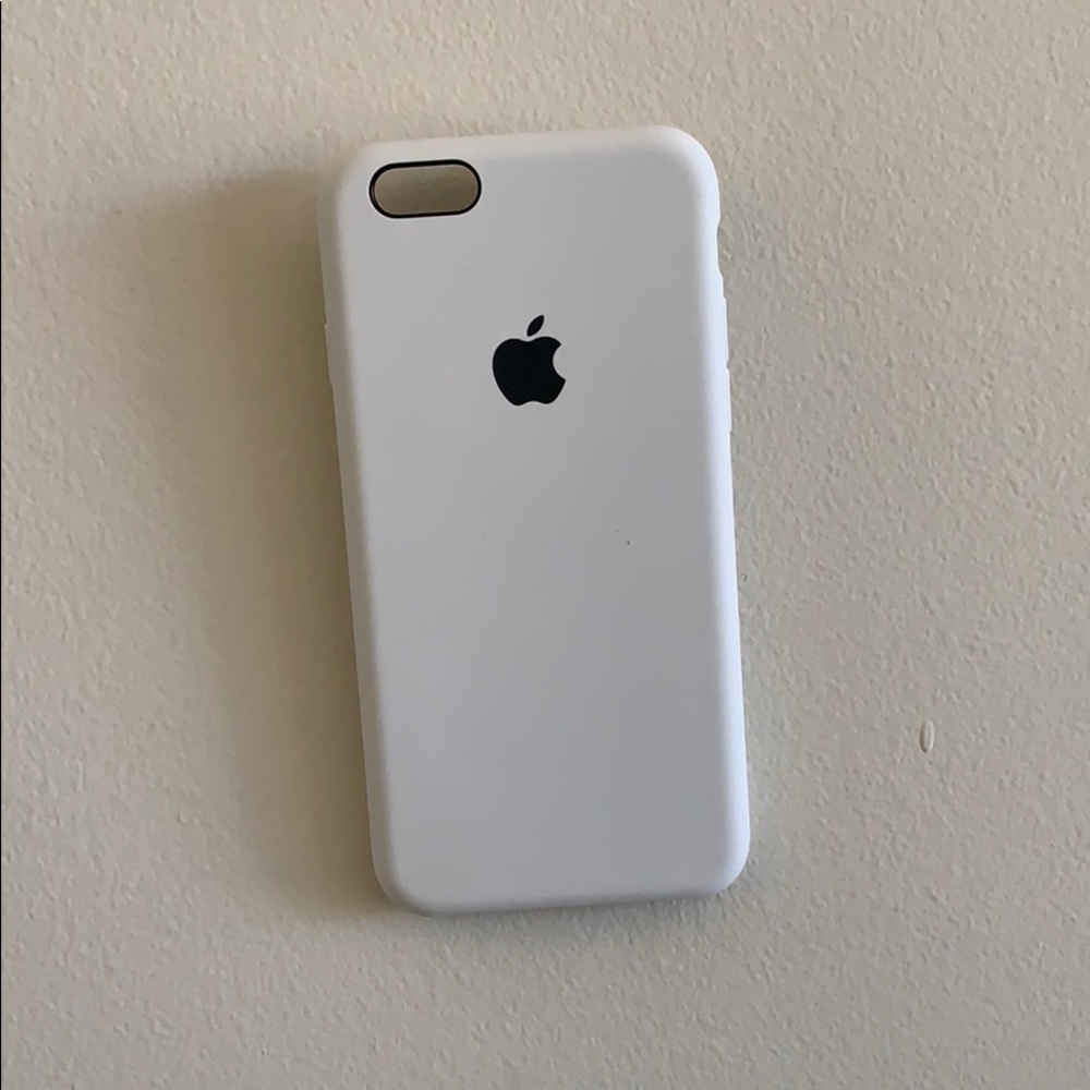 White Apple IPhone 6s Silicone Case
